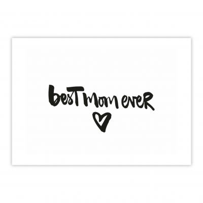 Postkarte / BEST MUM EVER